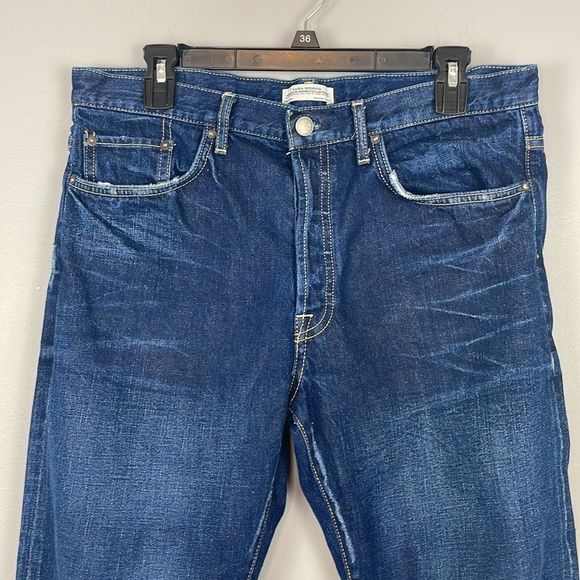 Zara Woman Cropped Buttonfly Hi Rise Blue Jeans. US Size 8. - Picture 3 of 13